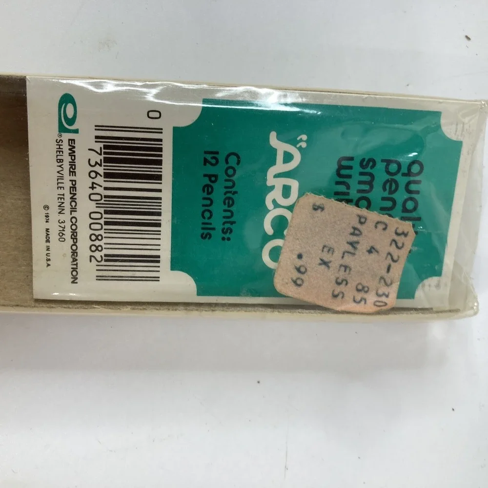 7 Vintage Pencils 5 Empire‎ Arco  88 No 2 NOS Yellow Bonded Lead 2 Faber Castell